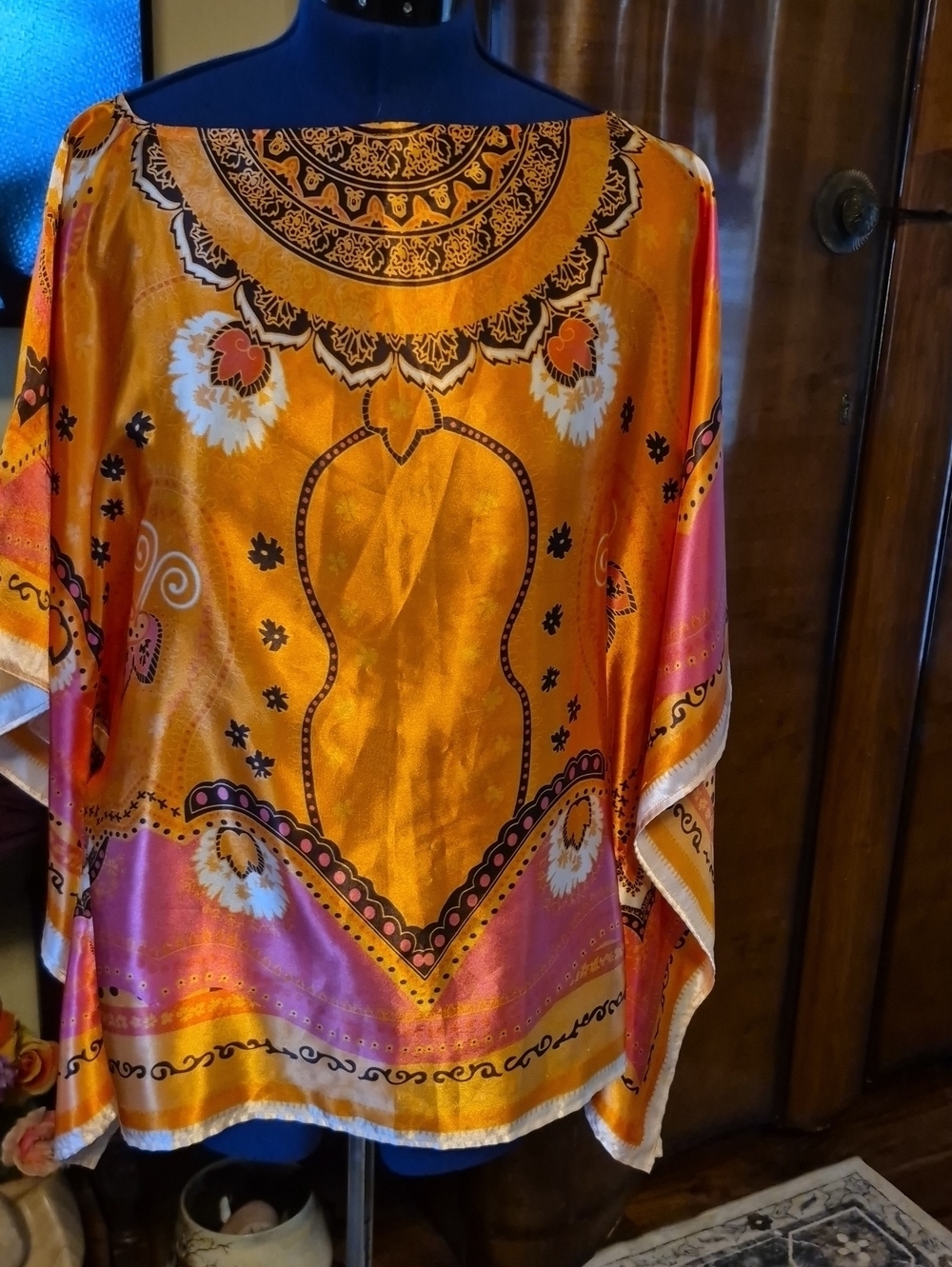 Curations: Vibrant Loose Fit, OSFM, Beach/Swim Cover Up Vibrant Color(#3014C)